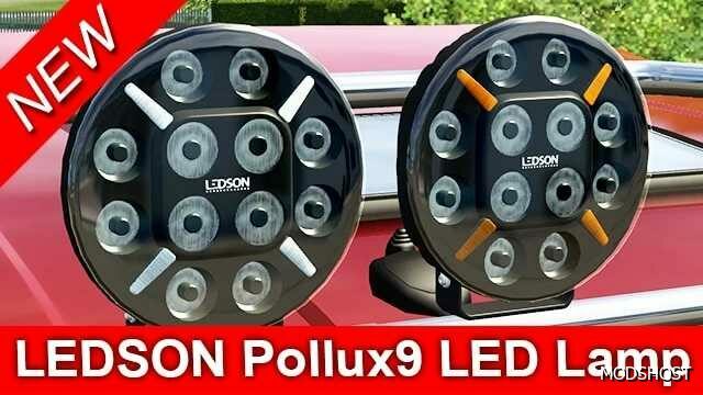 ETS2 Ledson Pollux 9 LED Lamp mod