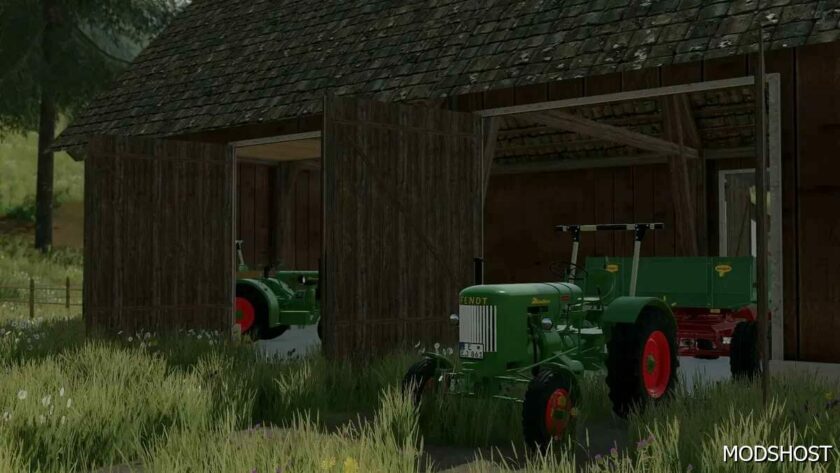 FS22 Small Barn with Stable mod