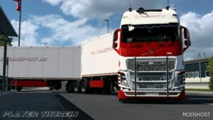 ETS2 PA Transport AB Volvo Skin by Player Thurein mod