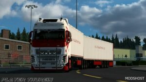 ETS2 Volvo Mod: PA Transport AB Volvo Skin by Player Thurein (Image #2)