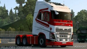 ETS2 Volvo Mod: PA Transport AB Volvo Skin by Player Thurein (Image #3)