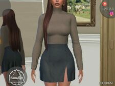 Sims 4 Blouse & Skirt – SET 383 mod
