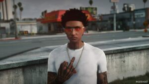 GTA 5 Player Mod: Short Messy Afro for MP Male (Image #2)