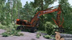 FS22 Hitachi Forklift Mod: Oldgen Deere/Hitachi Excavator Pack (Image #15)