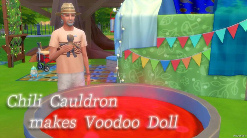 Sims 4 Chili Cauldron Makes Voodoo Doll mod