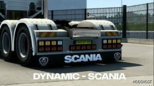 ETS2 Scania Part Mod: Truck Dynamic Mudflaps 1.49 (Image #2)