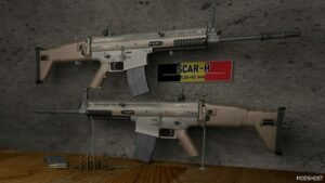 GTA 5 RON FN Scar-H 4 Versions mod