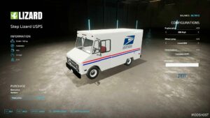 FS22 Vehicle Mod: Lizard Usps Truck V1.1 (Image #2)