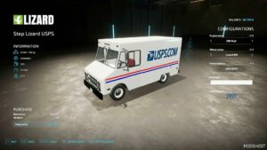 FS22 Vehicle Mod: Lizard Usps Truck V1.1 (Image #3)