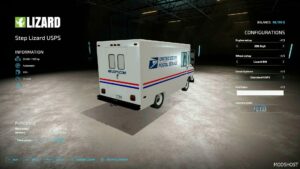 FS22 Vehicle Mod: Lizard Usps Truck V1.1 (Image #4)