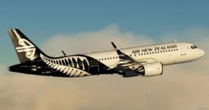 MSFS 2020 New Zealand Livery Mod: A32NX AIR NEW Zealand A320 NEO Zk-Nha 8K V2.3 (Image #2)