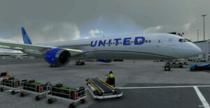 MSFS 2020 Livery Mod: United Airlines B787-10 NEW Colors V1.3 (Image #2)