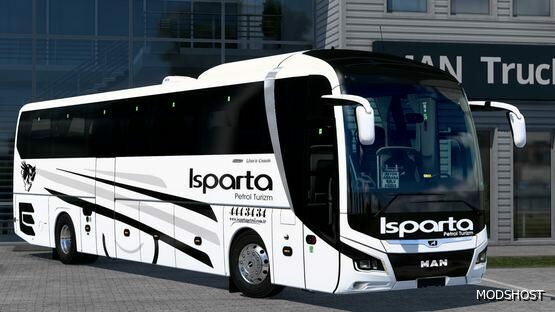 ETS2 MAN Lions Coach Isparta Petrol Turizm Kaplaması mod