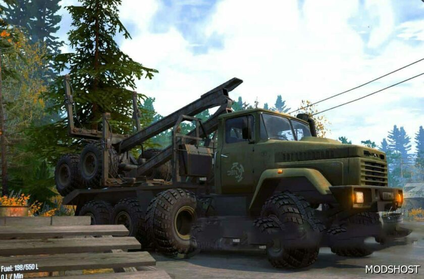MudRunner Kraz-64372 Logger Truck mod