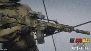 GTA 5 Weapon Mod: ‘HK G36 KA4’ Woodland Spray Retexture (Image #2)