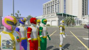 GTA 5 Player Mod: Gosei Sentai Dairanger (Gosei Sentai Dairenjaa) (Addon PED) (Image #4)