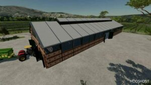 FS22 Large Industrial Warehouse 70×25 mod