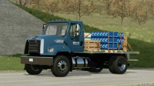 FS22 Freightliner Truck Mod: 108SD Short Flatbed V2.0 (Image #2)