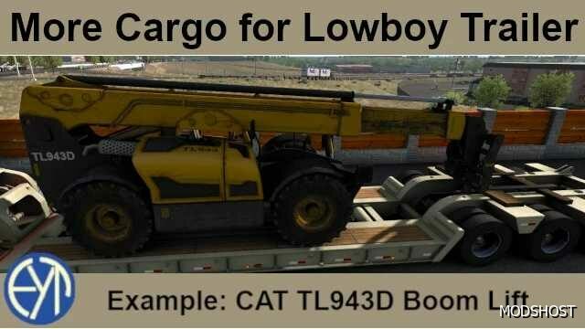 ATS More Cargo for Lowboy 1.49 mod