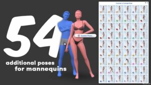 Sims 4 More Mannequin Poses mod