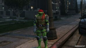 GTA 5 Player Mod: Raphael (Tmnt) – Fortnite Add-On PED (Image #3)