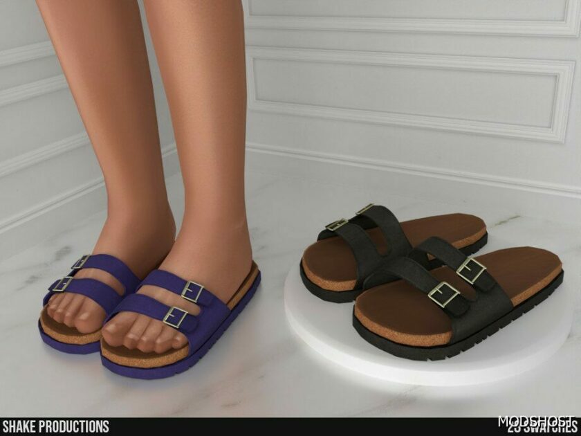 Sims 4 Leather Sandals Children – S012412 mod