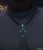 GTA 5 Player Mod: Rich Chain with Diamonds for MP Male (Image #3)