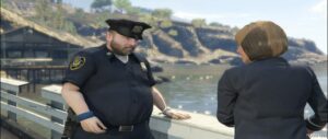 GTA 5 Player Mod: GTA IV FAT COP Addon-Ped (Image #4)