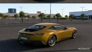 ETS2 Ferrari Car Mod: 2021 Ferrari Roma Spider 1.49 (Image #3)