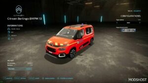 FS22 Citroën Car Mod: Berlingo Bmpm 13 Marseille (Image #5)