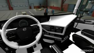 ETS2 Volvo FH 2012 Black White Interior mod
