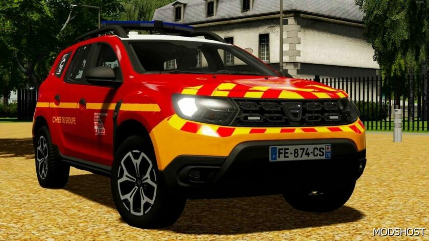 FS22 Car Mod: Dacia Duster Gendarmerie V1.1 (Featured)
