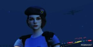 GTA 5 Player Mod: Jill Valentine Stars Outfit (Fortnite) Add-On PED (Featured)