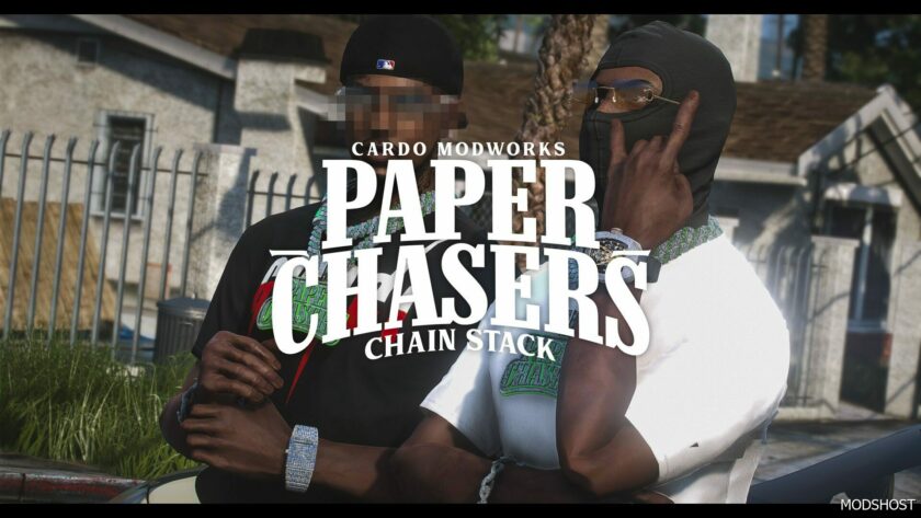 GTA 5 Paper Chasrer Chain for MP Male mod