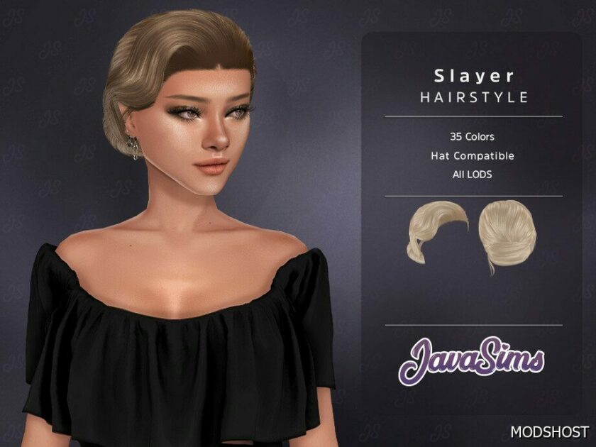 Sims 4 Slayer Hairstyle mod
