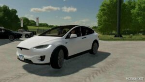 FS22 Tesla Car Mod: Model X 2017 Edited (Featured)