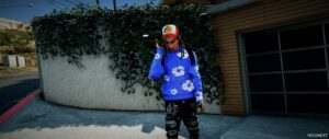 GTA 5 Player Mod: Denim Tears Hoodie for MP Male (Image #4)