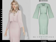 Sims 4 Carleen Dress mod