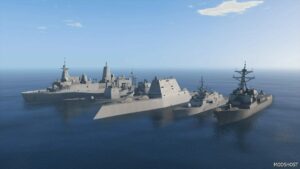 GTA 5 US Navy Fleet Surface Vessels Add-On | Working Weapons V2.0 mod