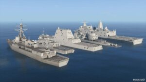 GTA 5 Vehicle Mod: US Navy Fleet Surface Vessels Add-On | Working Weapons V2.0 (Image #2)