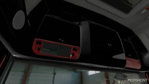 ETS2 DAF Mod: Euro 6 Red Wood Interior 1.49 (Image #3)