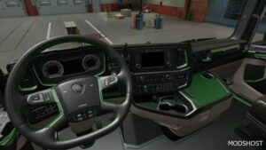 ETS2 Scania 2016 S & R Black Green Interior 1.49 mod