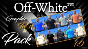 GTA 5 Off-White Graphic Tee’S Pack for MP Males mod