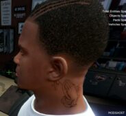 GTA 5 Player Mod: Franklin CUT Neck Tattoos Form The Official Artwork (Image #5)