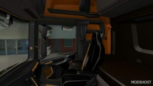 ETS2 Scania Mod: 2016 Black Yellow Interior 1.49 (Image #2)