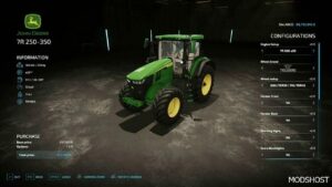 FS22 John Deere Tractor Mod: 7R Edited V1.4 (Image #2)