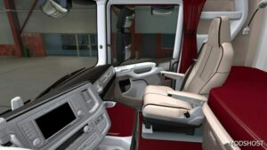 ETS2 Scania Mod: Interior Scania R & S White Red 1.49 (Image #2)