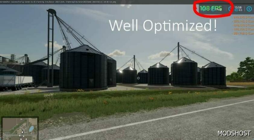 FS22 Meridian Grain Setup mod