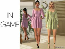 Sims 4 Victoria – A-Line Dress mod