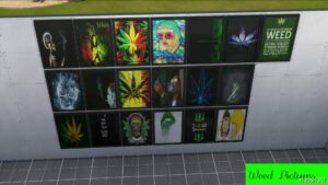 Sims 4 Object Mod: Weed Pictures (Featured)
